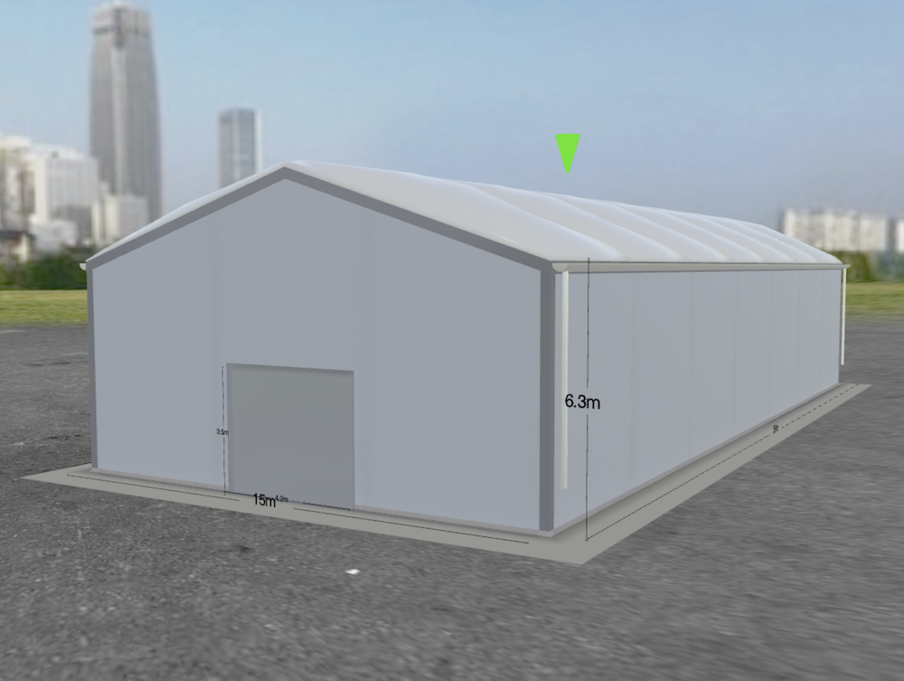 PVC hall configured in HallConfigurator